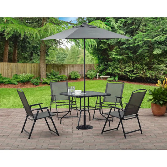 Albany Lane 6 Piece Outdoor Patio Dining Set, Grey  Garden Furniture